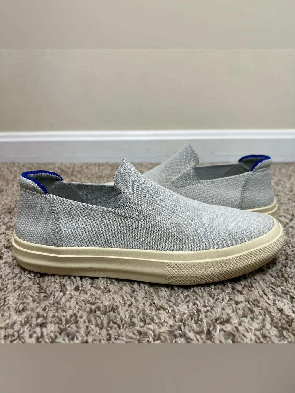Rothy’s The Original Slip-On Sneakers Light Gray Women's Size 6